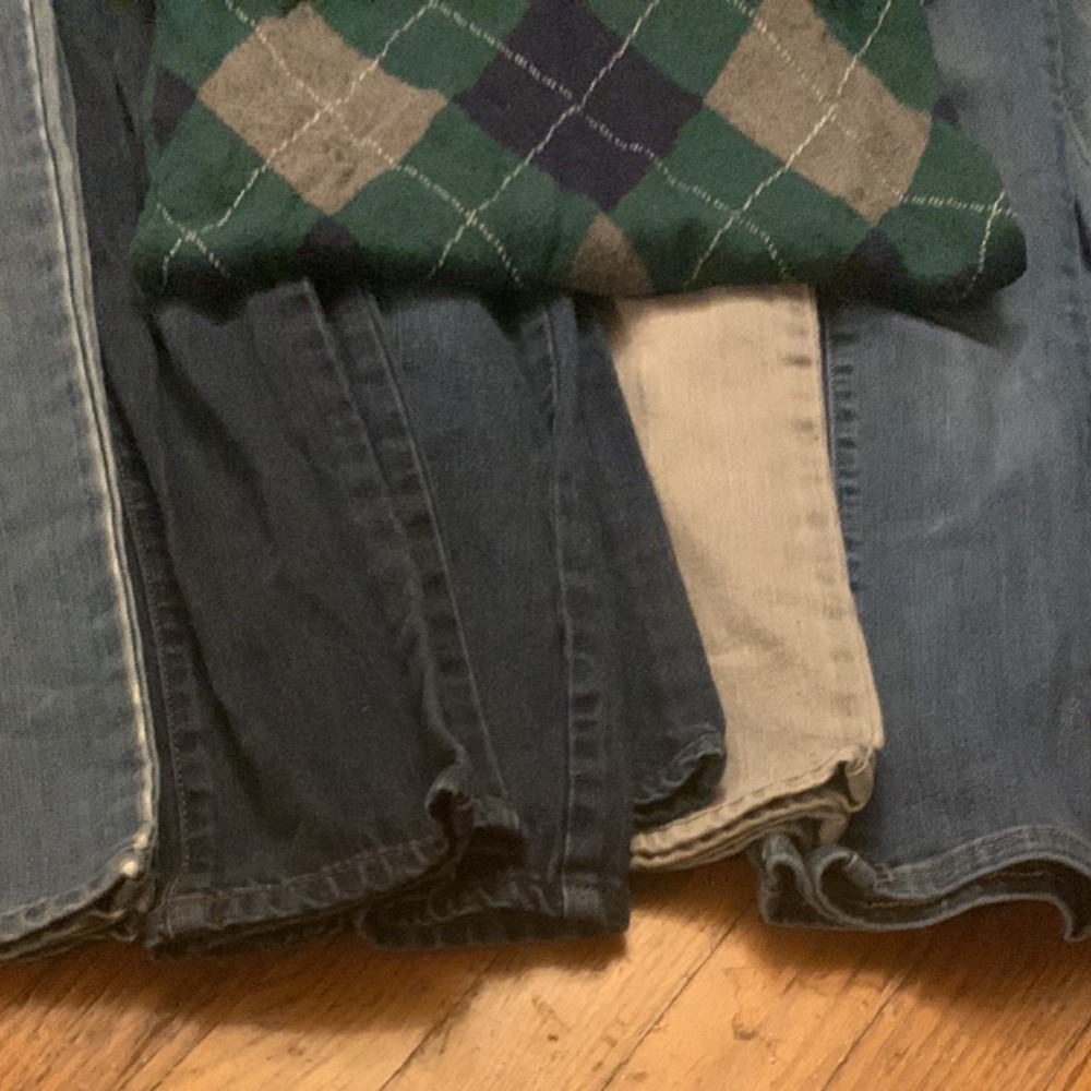 Children place haul 6 pair of adjustable skinny jeans in good condition
